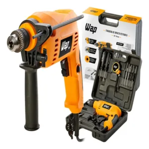 WAP FURADEIRA E PARAFUSADEIRA DE IMPACTO WAP com acessorios  EFPI700K10 220V