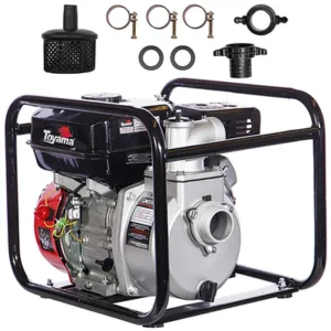 MOTOBOMBA TOYAMA TWP80SH-GII AUTO ESCORVANTE 3 X 3 GASOLINA MOTOR TE65H PARTIDA MANUAL